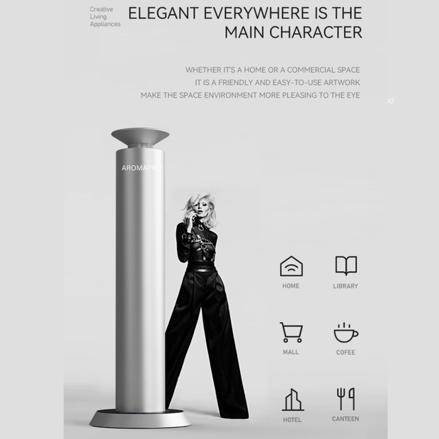 AROMAPRO Mini-Pro 10000mAh Battery Smart oil Diffuser (Coverage up to 300 square feet OIL Consumption 0.5mL Per hour High Mode)